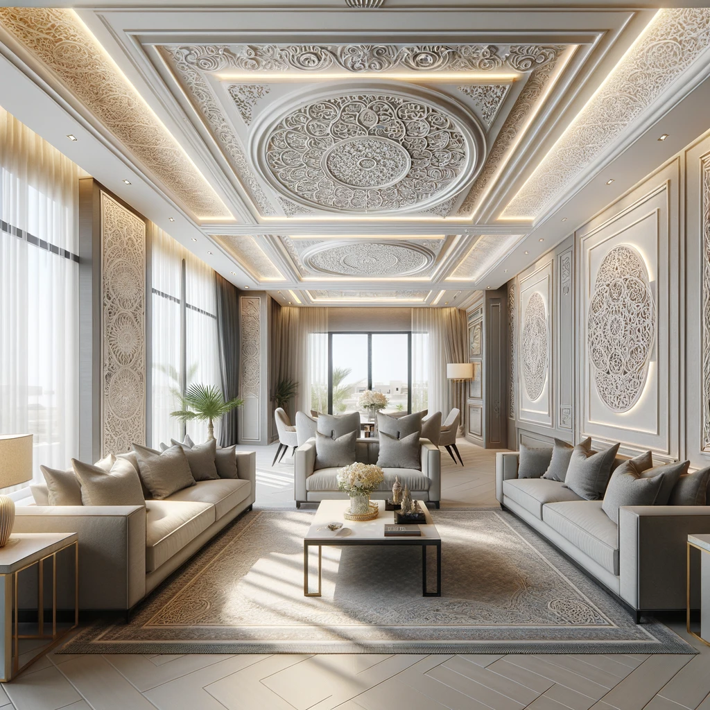 Gypsum Décor Projects in Qatar