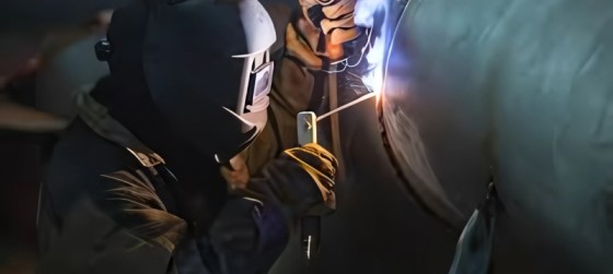 Welding worker in Qatar